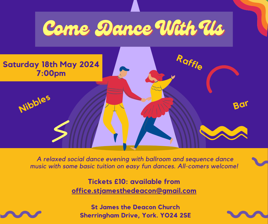“Come Dance With Us” – Saturday 18th May 2024